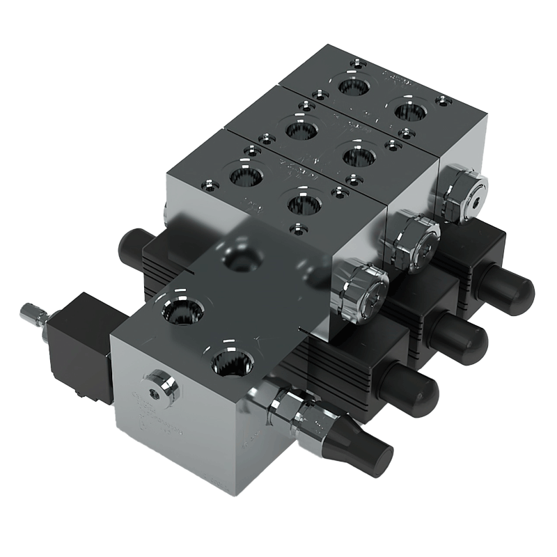 Valve block for sprayers